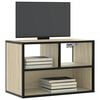 vidaXL Mueble TV madera ingenier&iacute;a y metal roble Sonoma 60x31x39,5 cm