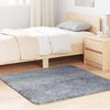 vidaXL Alfombra de pelo largo NAVARRA gris claro 120x120 cm poli&eacute;ster