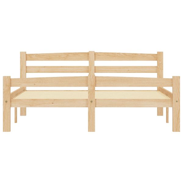 vidaXL Estructura de cama sin colchón madera maciza de pino 140x200 cm