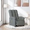 vidaXL Sillón reclinable de masaje eléctrico tela gris oscuro
