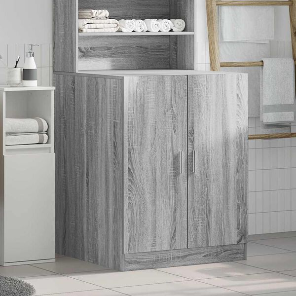 vidaXL Armario de lavadora gris Sonoma 71x71,5x91,5 cm