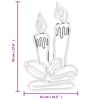vidaXL Figura de velas de Navidad con 144 LED 70x42 cm