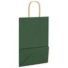 vidaXL Bolsas de papel con asas 50 uds verde 21x11x31 cm