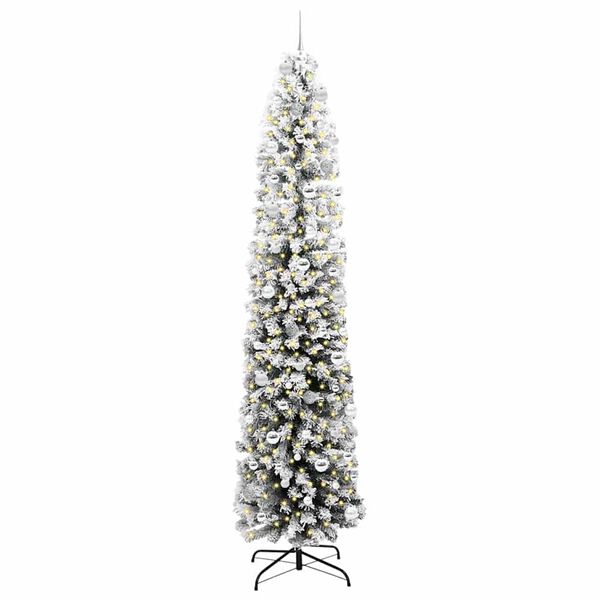 vidaXL &Aacute;rbol de Navidad artificial Verde 240 cm PVC, Acero y Pl&aacute;stico