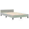 vidaXL Cama tipo Box Spring Gris claro 120 x 200 cm Terciopelo