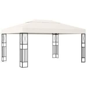 vidaXL Cenador tela color crema 3x4 m