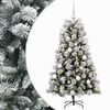 vidaXL &Aacute;rbol de Navidad artificial de ramas plegables con bolas 150 cm