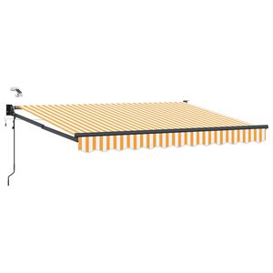 vidaXL Toldo Retr&aacute;ctil El&eacute;ctrico Amarillo y 3 x 2 m