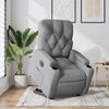 vidaXL Sill&oacute;n el&eacute;ctrico reclinable elevable de tela gris claro