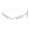 vidaXL Superficie de mesa vidrio templado transparente 30x30 cm