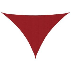 vidaXL Toldo de vela triangular tela Oxford rojo 2,5x2,5x3,5 m