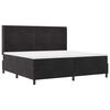 vidaXL Cama tipo Box Spring con colch&oacute;n Negro 200 x 200 cm Terciopelo