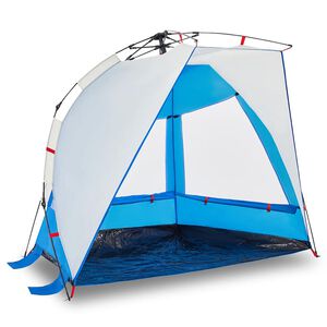 vidaXL Tienda de playa 2 personas impermeable apertura r&aacute;pida azul