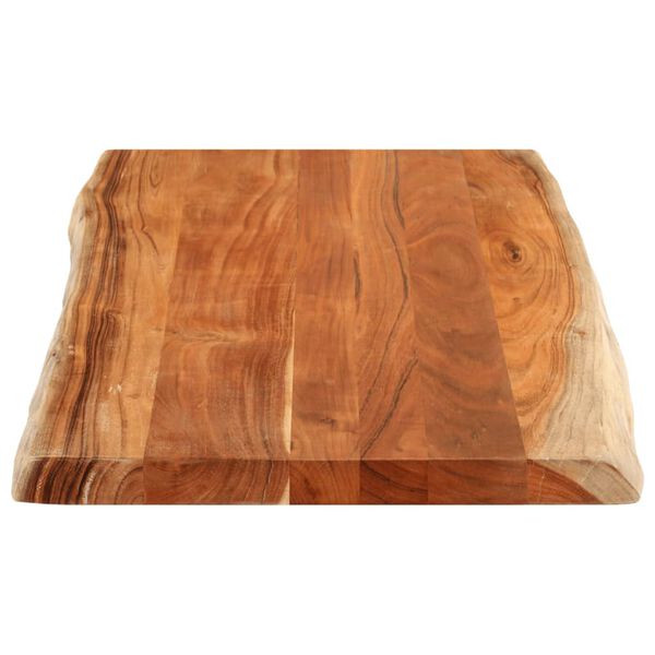 vidaXL Tablero de mesa rectangular borde natural acacia 120x60x2,5 cm