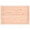 vidaXL Tablero de mesa madera maciza borde natural 100x60x(2-4) cm