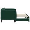 vidaXL Sof&aacute; cama nido terciopelo verde oscuro 80x200 cm