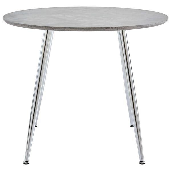 vidaXL Juego de comedor 5 piezas cuero sint&eacute;tico gris claro