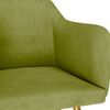vidaXL Sillas de comedor 4 unidades terciopelo verde claro