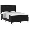 vidaXL Cama tipo Box Spring con cabecera Negro 160 x 200 cm Terciopelo