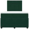 vidaXL Cama box spring con colch&oacute;n terciopelo verde oscuro 120x200 cm