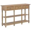 vidaXL Mesa consola de madera de ingenier&iacute;a 110x30x76 cm