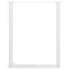 vidaXL Patas para mesa de comedor en forma de U (2 unidades), color blanco, 70 x (72-73) cm, acero