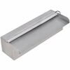 vidaXL Fuente cascada rectangular LED piscina acero inoxidable 30 cm