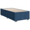 vidaXL Cama box spring con colch&oacute;n tela azul 90x190 cm