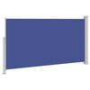 vidaXL Toldo lateral retr&aacute;ctil de jard&iacute;n azul 170x300 cm