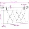 vidaXL Cabecera Colgante Montaje en la pared 100 x 55 x 7 cm tela