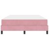 vidaXL Cama tipo Box Spring con colch&oacute;n Rosa 160 x 210 cm tela