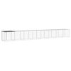 vidaXL Gallinero con techo acero galvanizado antracita 803x98x90 cm