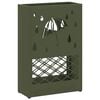 vidaXL Soporte para Paraguas de Lluvia Verde oliva 28 x 12 x 41 cm
