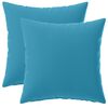 vidaXL Funda de almohada 2 pcs HEERLEN Azul Claro 40 x 40 cm Poli&eacute;ster