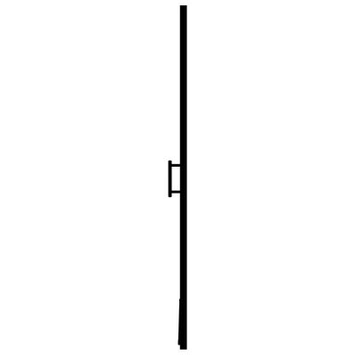 vidaXL Puerta de ducha de vidrio templado esmerilado negro 91x195 cm