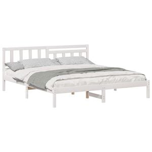 vidaXL Estructura de cama 200 x 200 cm Madera de pino macizo