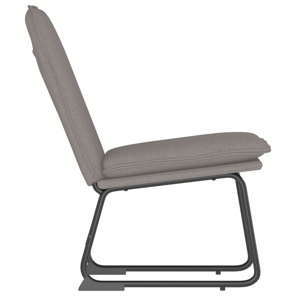 vidaXL Sill&oacute;n de relax tela gris taup&eacute; 52x75x76 cm