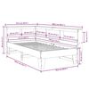 vidaXL Cama con estanter&iacute;a sin colch&oacute;n madera maciza blanca 75x190 cm