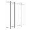 vidaXL Biombo divisor de 5 paneles de tela blanco 200x220 cm