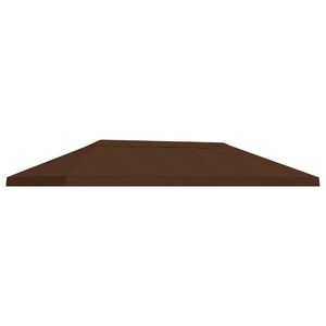 vidaXL Funda de toldo de gazebo 6 x 3 m Marr&oacute;n Poli&eacute;ster 190