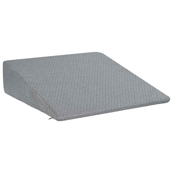 vidaXL Almohada en forma de cu&ntilde;a Liso Gris
