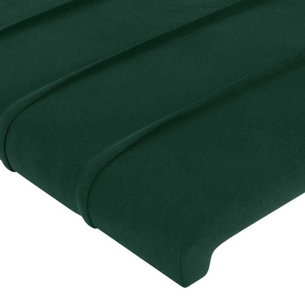 vidaXL Cabecero de terciopelo verde oscuro 100x5x78/88 cm