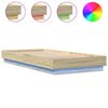 vidaXL Estructura de cama con luces LED roble Sonoma 90x200 cm