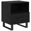 vidaXL Armario de Noche Roble Negro 40 x 35 x 47,5 cm