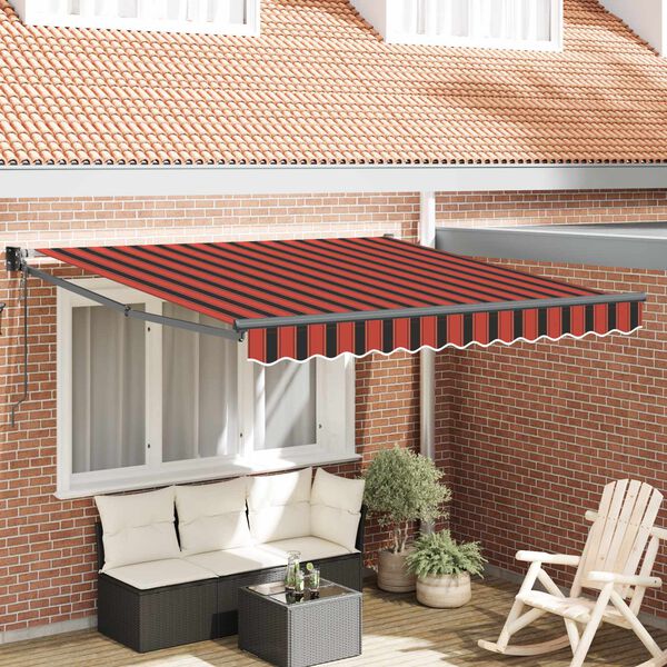 vidaXL Toldo Retr&aacute;ctil El&eacute;ctrico Naranja 300 x 250 cm
