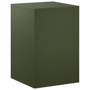 vidaXL Soporte de plantas Verde oliva 40 x 40 x 60 cm Acero oxidado