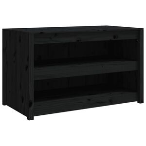 vidaXL Mueble de cocina exterior MEPPEL madera maciza pino negro 106x55x64 cm