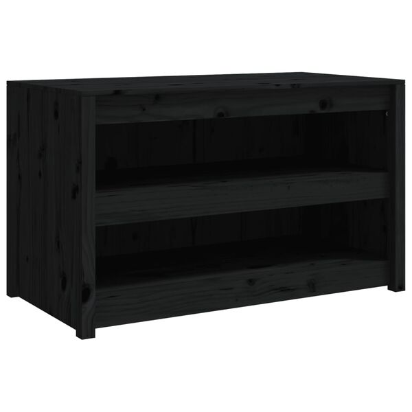 vidaXL Mueble de cocina exterior MEPPEL madera maciza pino negro 106x55x64 cm