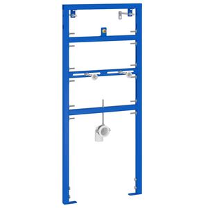 vidaXL Soporte de pared de ba&ntilde;o Manual Azul 50 x 3 x 112 cm