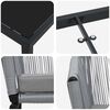 vidaXL Conjunto de Comedor de Jard&iacute;n 7 pcs Antracita